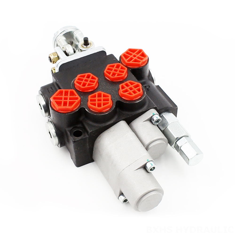 P40-G12-G38-OT-QTW Manual and Joystick 2 Spool Monoblock Directional Valve cover photo